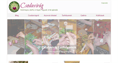 Desktop Screenshot of csodavirag.hu